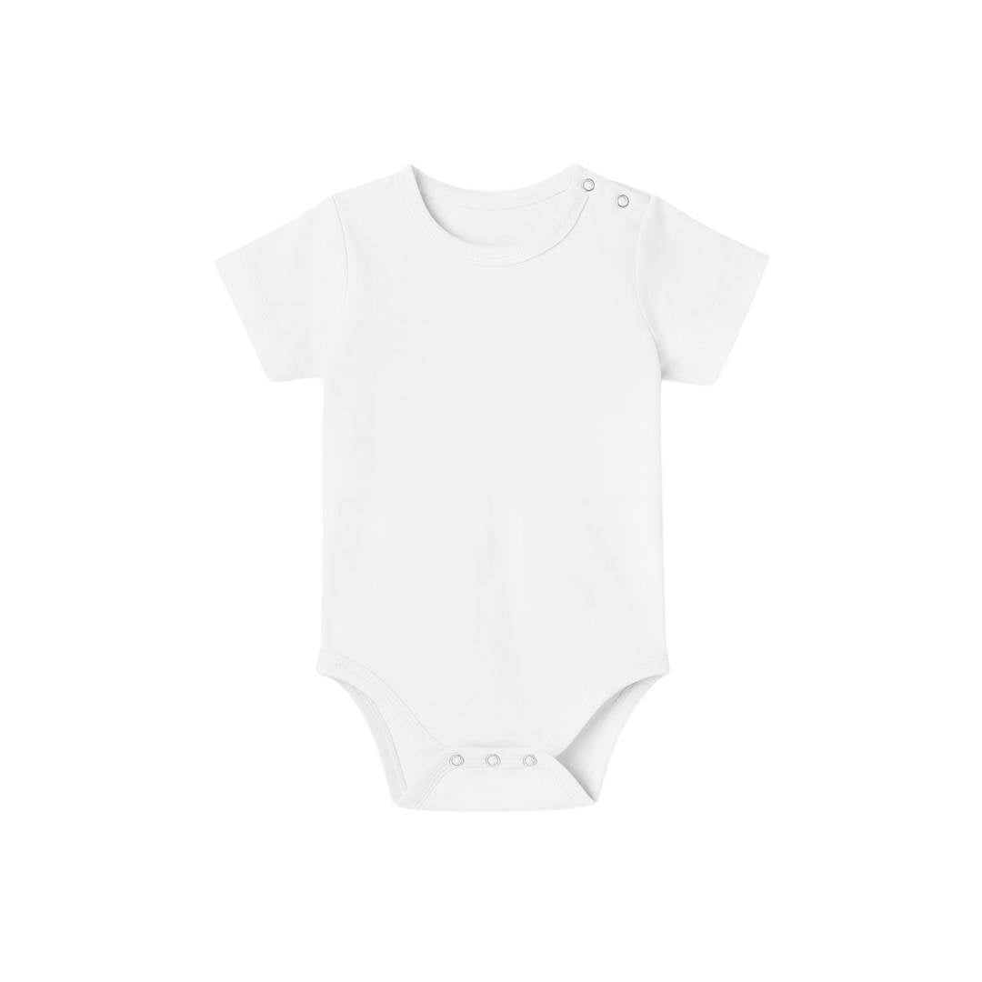 Noa Cocoon Giza Cotton Short Sleeve Baby Vest - 2 pack