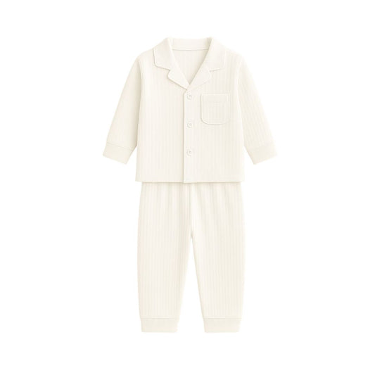Long Sleeve Loungewear Set - White