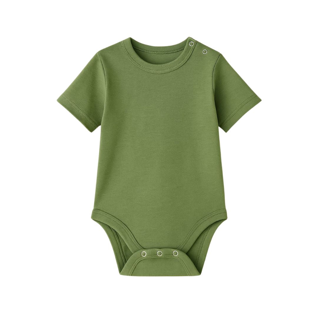 Noa Cocoon Giza Cotton Short Sleeve Baby Vest - 2 pack