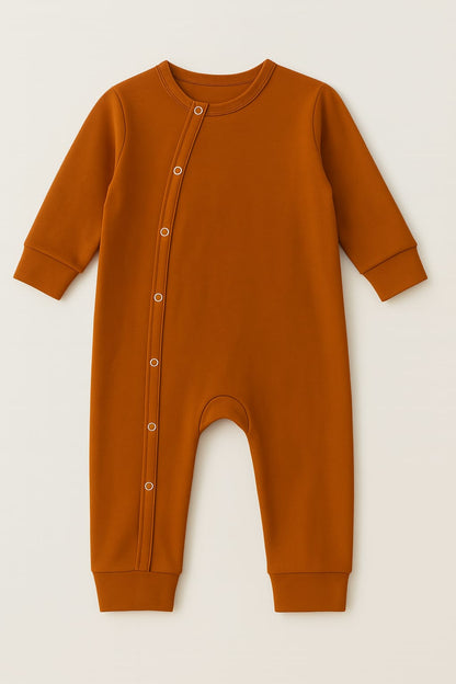 Noa Cocoon Egyptian Giza Cotton Onesie - Burnt Terracotta