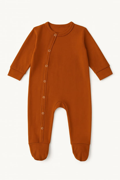 Noa Cocoon Egyptian Giza Cotton Onesie - Burnt Terracotta