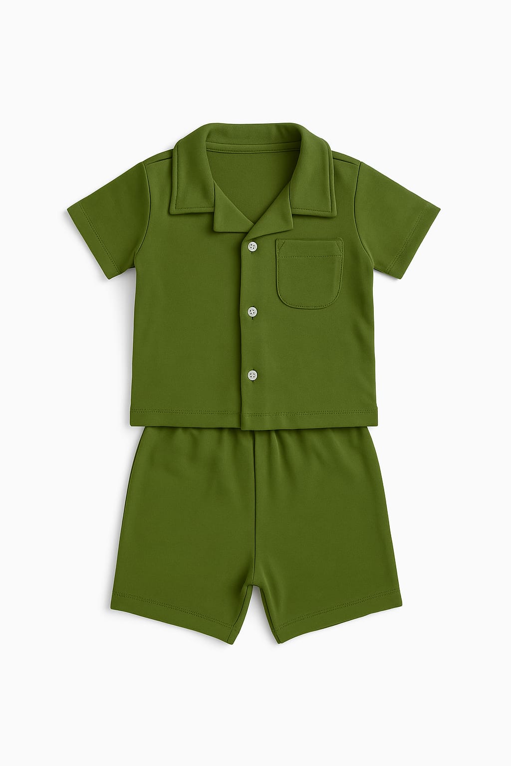 Short Sleeve Loungewear Set - Olive